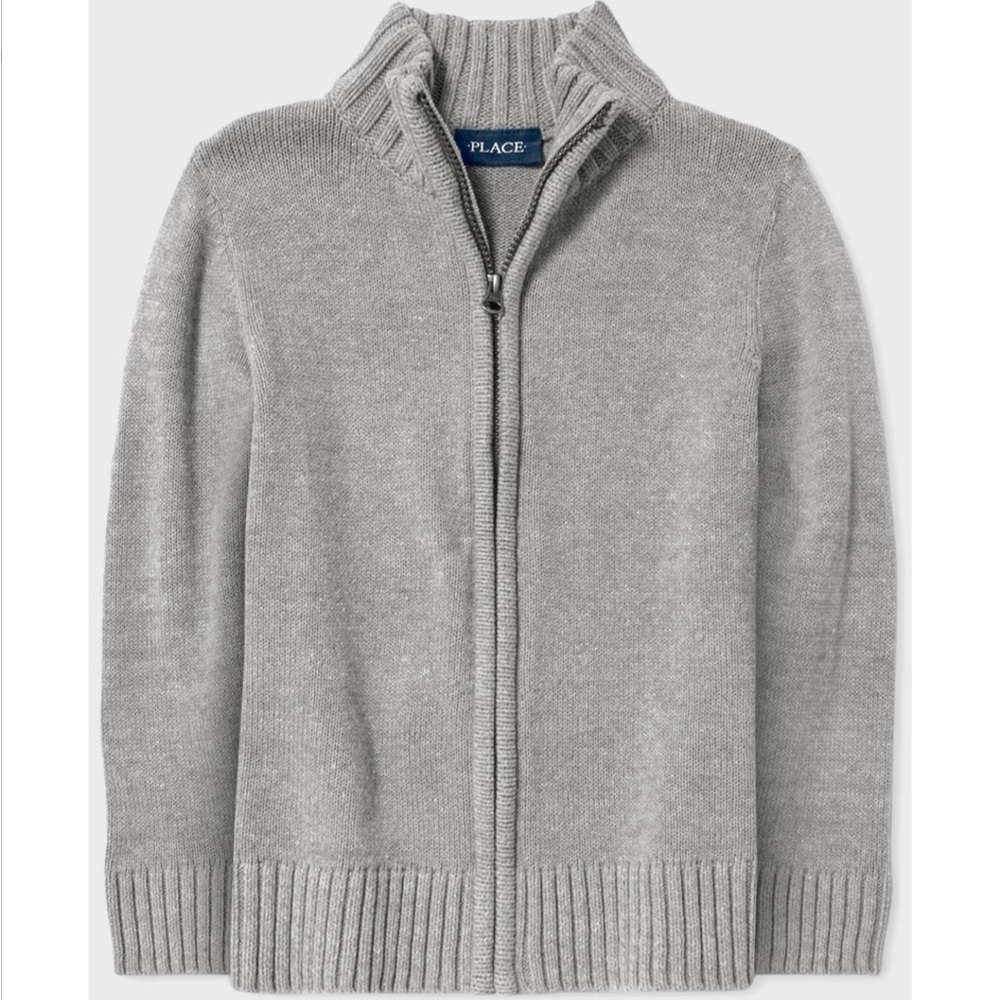 The Children's Place Gray Zip-Up Cardigan